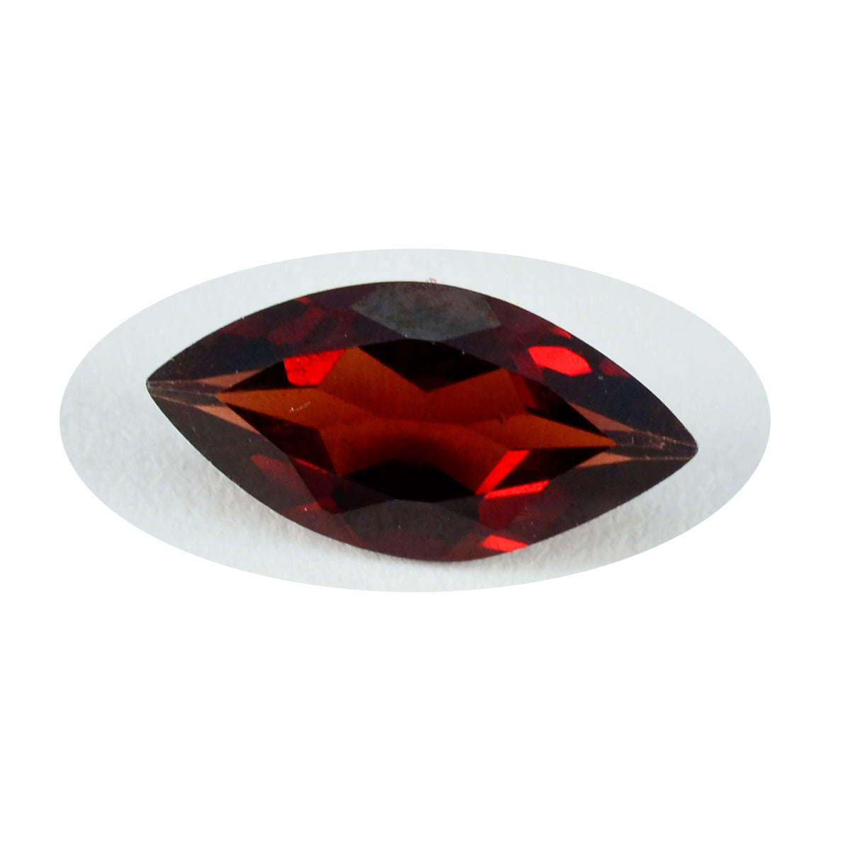 Riyogems 1 pieza granate rojo Natural facetado 11x22mm forma Marquesa piedra suelta de calidad AAA