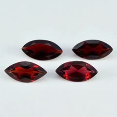 Riyogems – grenat rouge véritable à facettes, 10x20mm, forme marquise, qualité aa, pierres précieuses en vrac, 1 pièce