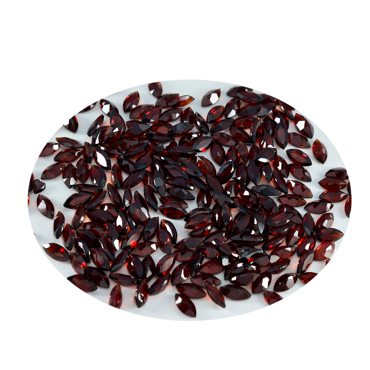 riyogems 1 st naturlig röd granat fasetterad 2x4 mm markisform underbar kvalitet lösa ädelstenar