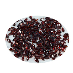 Riyogems 1PC Natural Red Garnet Faceted 2X4 mm Marquise Shape wonderful Quality Loose Gems