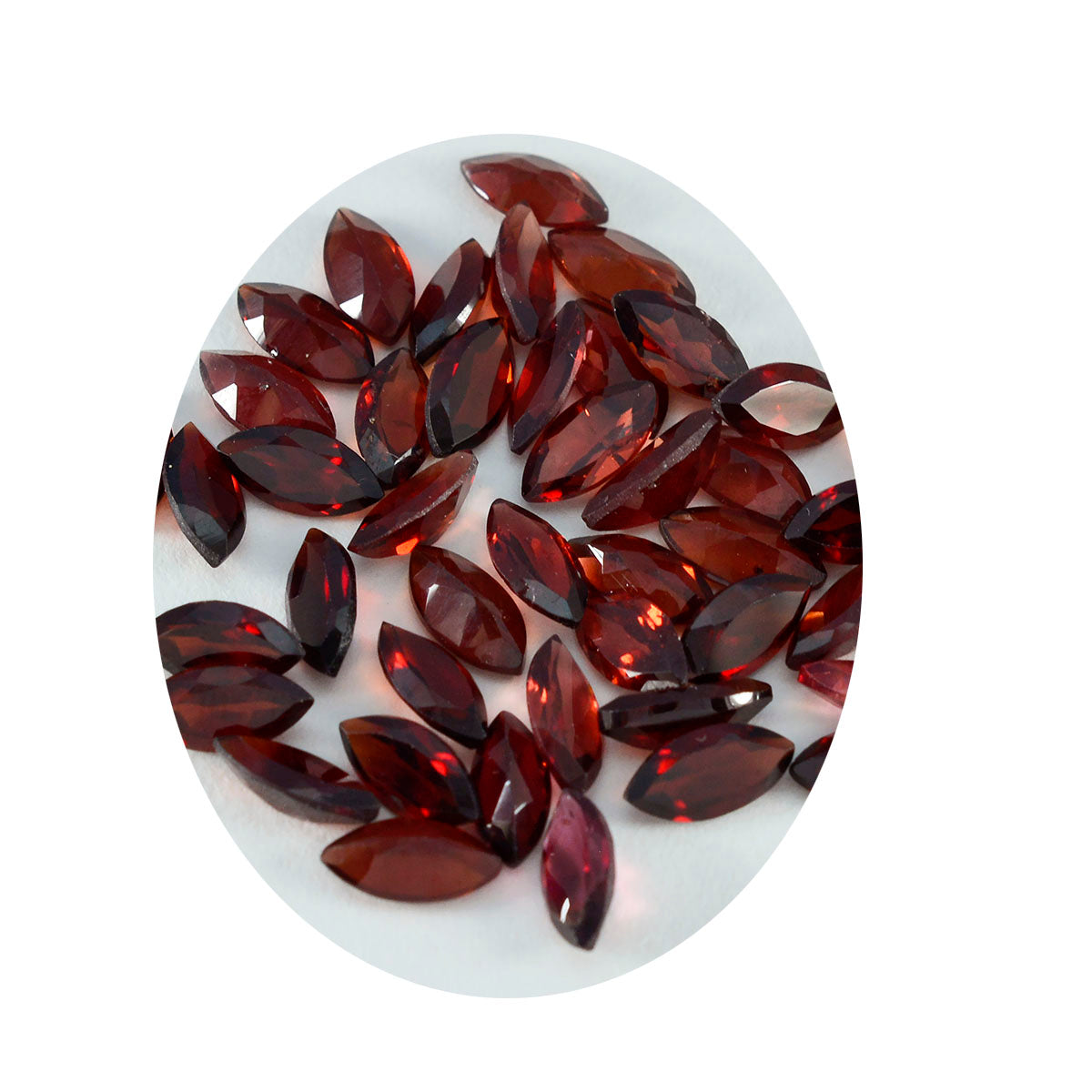 Riyogems 1PC Real Red Garnet Faceted 3x6 mm Marquise Shape sweet Quality Loose Stone