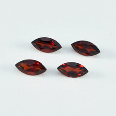 Riyogems 1PC Natural Red Garnet Faceted 5x10 mm Marquise Shape awesome Quality Gem