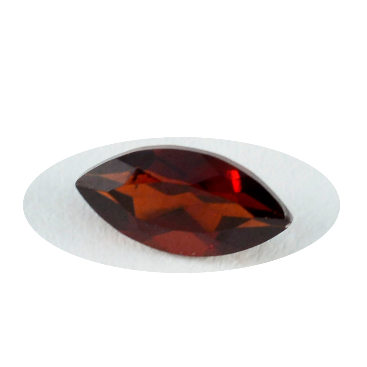 Riyogems, 1 pieza, granate rojo auténtico facetado, 7x14mm, forma de marquesa, piedra de calidad increíble