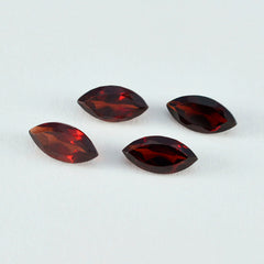 riyogems 1 st äkta röd granat fasetterad 7x14 mm markis form fantastisk sten