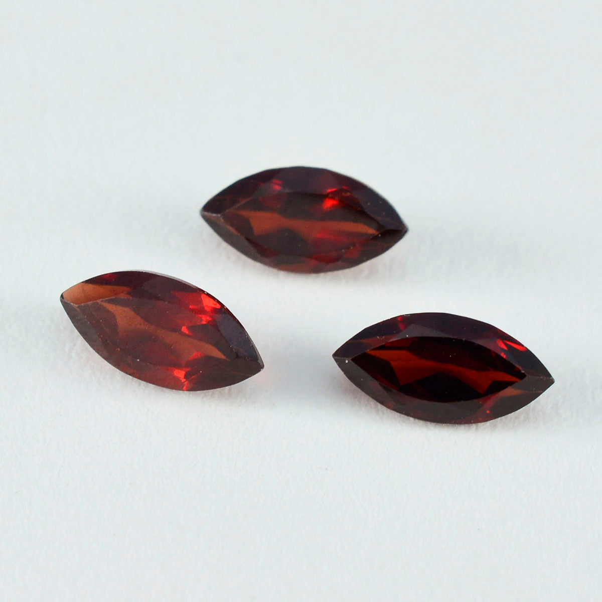 Riyogems 1PC Natural Red Garnet Faceted 8x16 mm Marquise Shape cute Quality Gemstone
