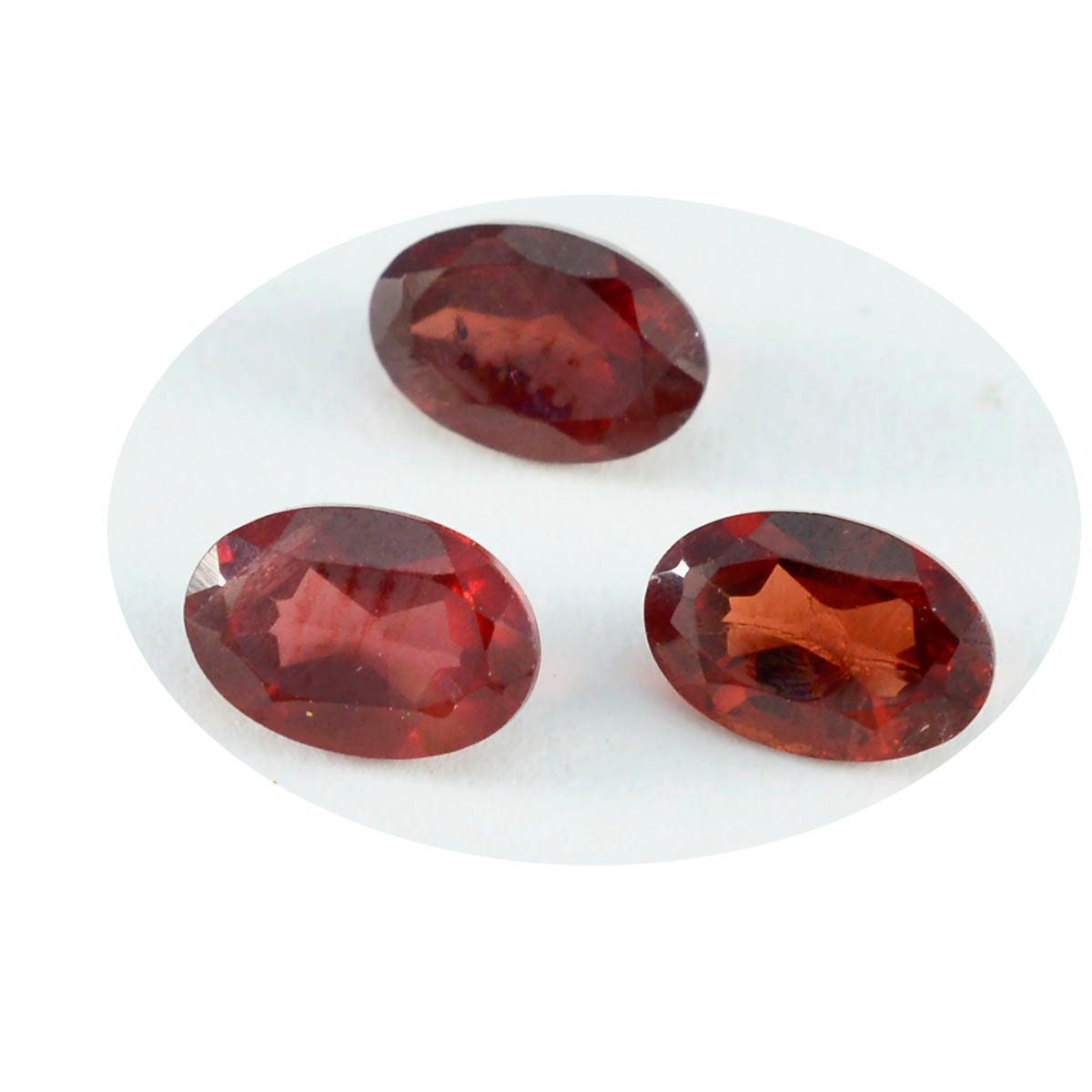 riyogems 1pc natural red garnet faceted 8x10 mm oval shape beautiful quality loose gem