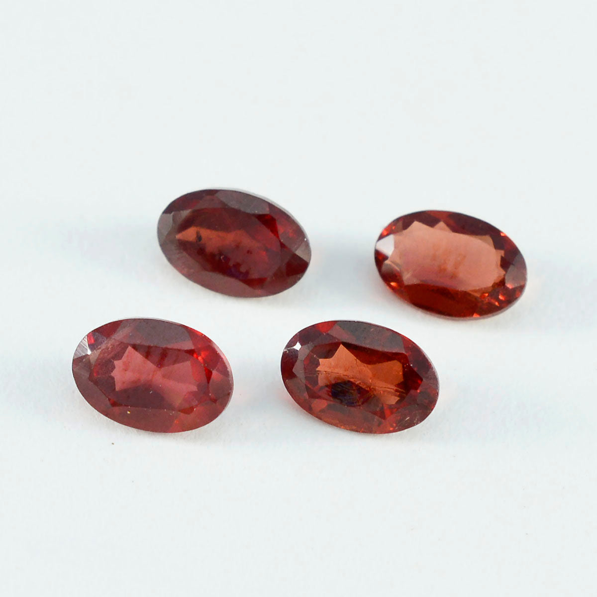 riyogems 1pc natural red garnet faceted 8x10 mm oval shape beautiful quality loose gem