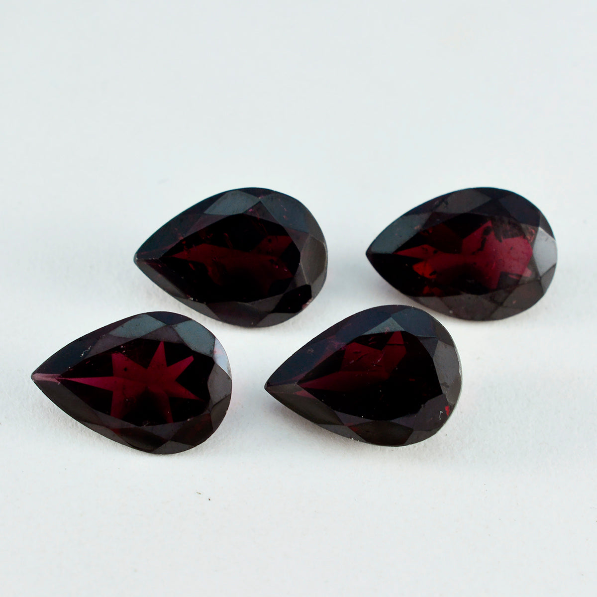 riyogems 1 шт. натуральный красный гранат ограненный 10x14 мм грушевидная форма отличное качество свободный драгоценный камень