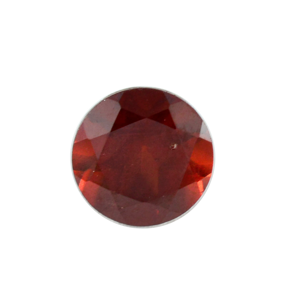 Riyogems 1PC Genuine Red Garnet Faceted 12x12 mm Round Shape AAA Quality Gemstone