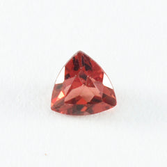 Riyogems 1PC Real Red Garnet Faceted 9x9 mm Trillion Shape wonderful Quality Loose Gemstone