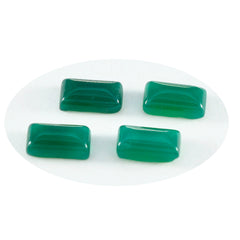 Riyogems 1PC groene onyx cabochon 6x12 mm Baguett-vorm geweldige kwaliteitsedelstenen