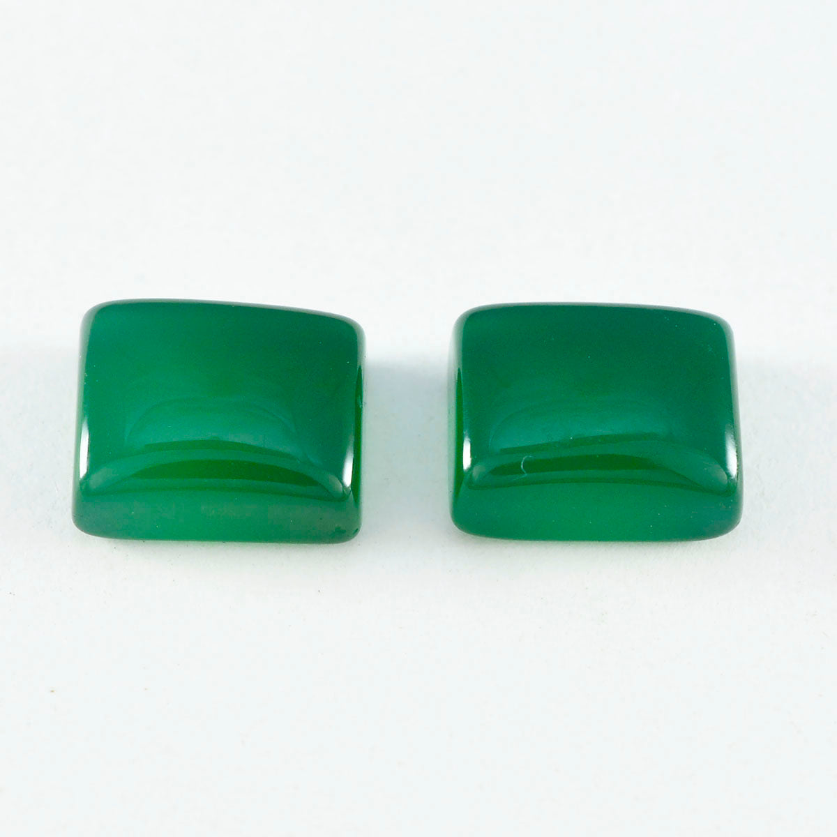 Riyogems 1pc cabochon onyx vert 10x12mm forme octogonale pierres précieuses de belle qualité