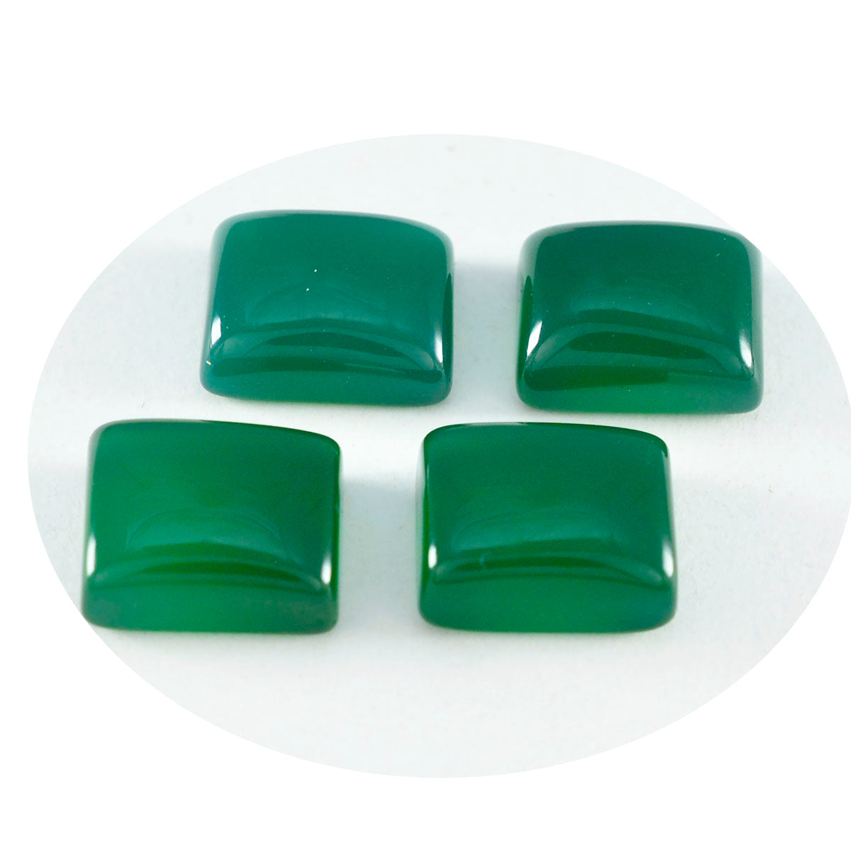riyogems 1шт зеленый оникс кабошон 12х16 мм восьмиугольная форма драгоценный камень отличного качества