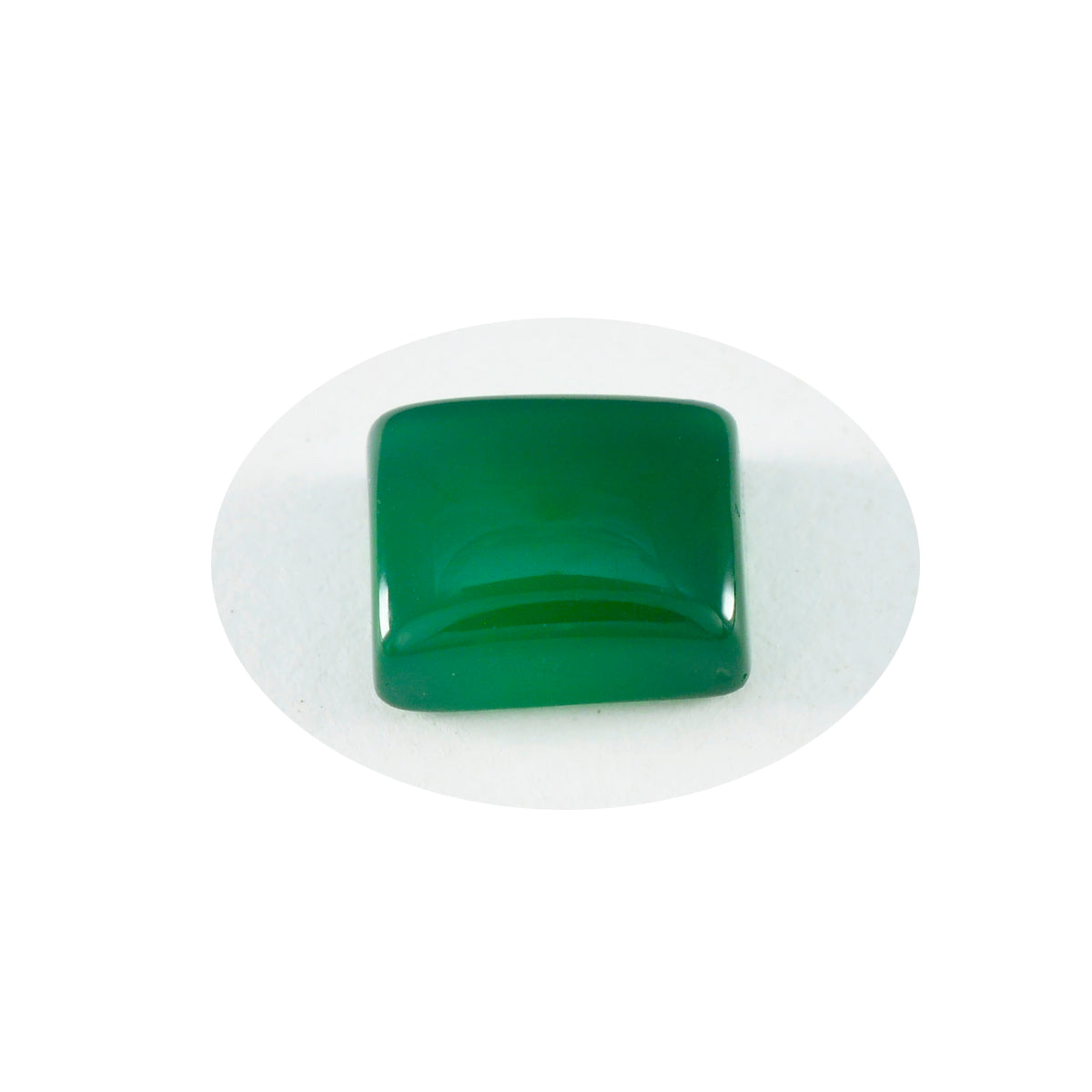riyogems 1pc グリーン オニキス カボション 9x11 mm 八角形のハンサムな品質の宝石