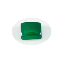 Riyogems 1 Stück grüner Onyx-Cabochon, 9 x 11 mm, achteckige Form, hübscher Qualitäts-Edelstein