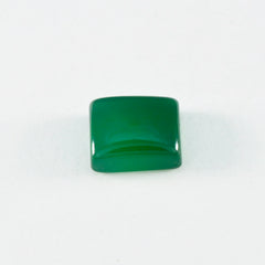 Riyogems 1pc cabochon onyx vert 9x11mm forme octogonale belle gemme de qualité