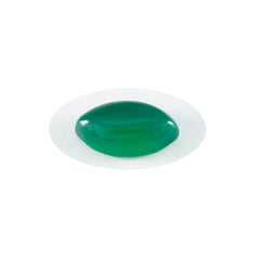 Riyogems 1PC Green Onyx Cabochon 9x18 mm Marquise Shape A+1 Quality Loose Stone
