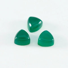 riyogems 1 шт., зеленый оникс, кабошон 12x12 мм, форма триллиона, превосходное качество, свободный драгоценный камень