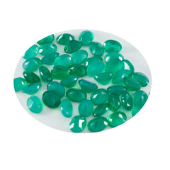 riyogems 1pc real green onyx faceted 3x5 mm oval shape excellent quality loose gem