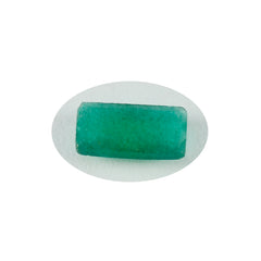 riyogems 1 st äkta grön jaspis facetterad 8x16 mm baguette form a+1 kvalitets lös pärla