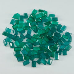 Riyogems 1PC Natural Green Jasper Faceted 3x5 mm Octagon Shape pretty Quality Loose Gemstone