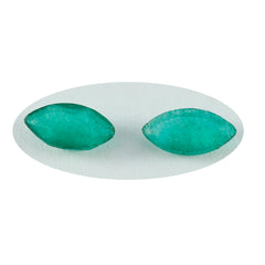 riyogems 1 шт. натуральная зеленая яшма граненая 10х20 мм форма маркиза довольно качественный свободный драгоценный камень