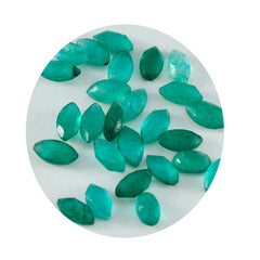 Riyogems 1 pieza jaspe verde auténtico facetado 3x6mm forma Marquesa gemas sueltas de hermosa calidad