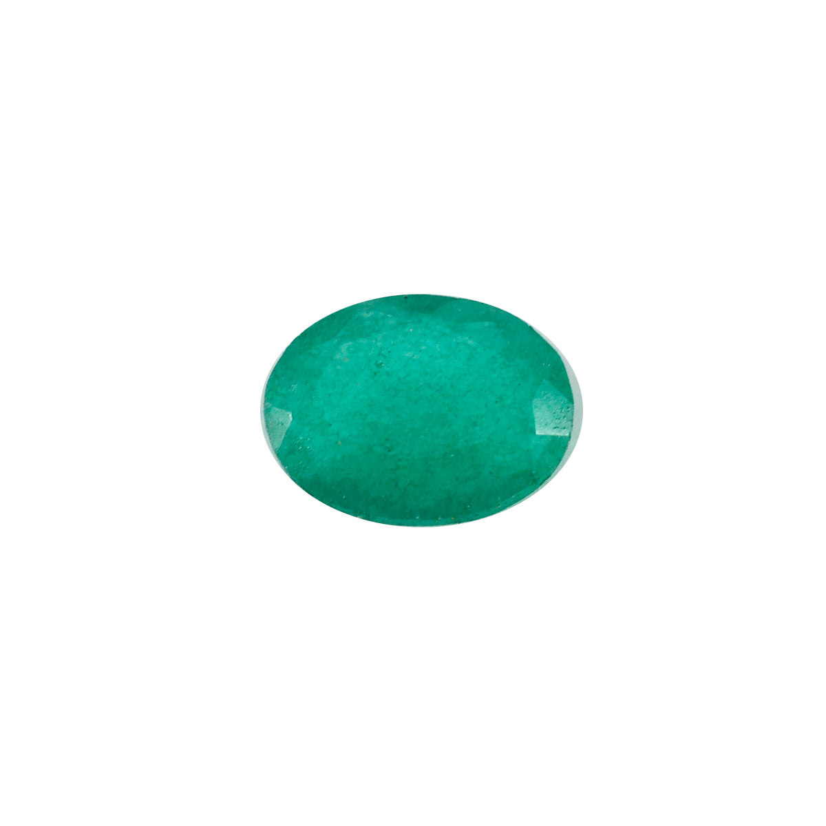 Riyogems 1PC echte groene jaspis gefacetteerd 10x14 mm ovale vorm uitstekende kwaliteit losse edelstenen