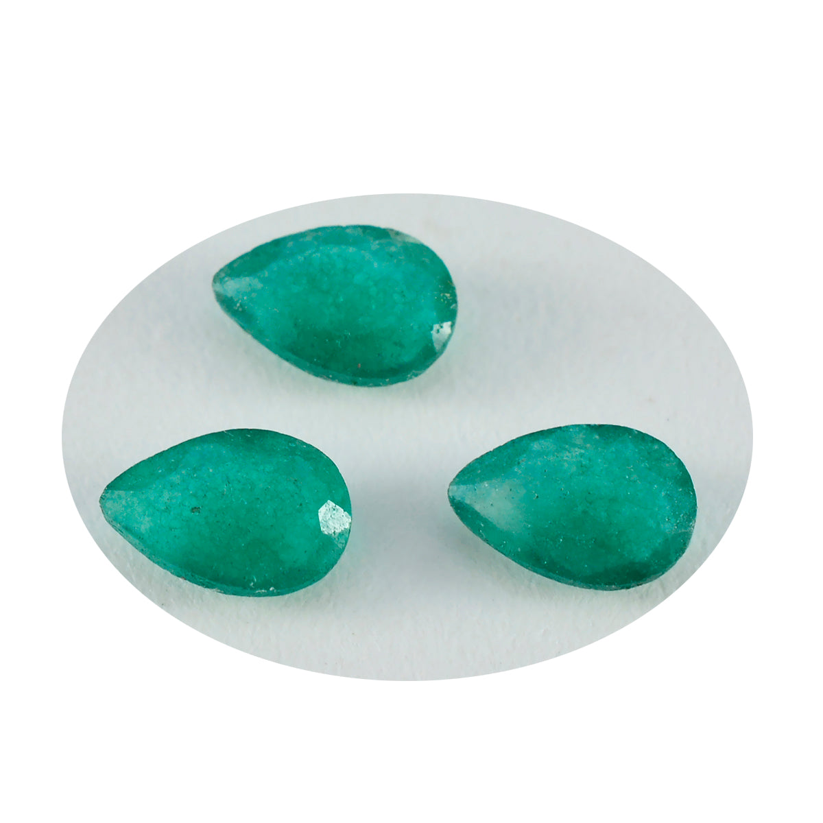 riyogems 1pz vero diaspro verde sfaccettato 6x9 mm a forma di pera, una pietra di qualità