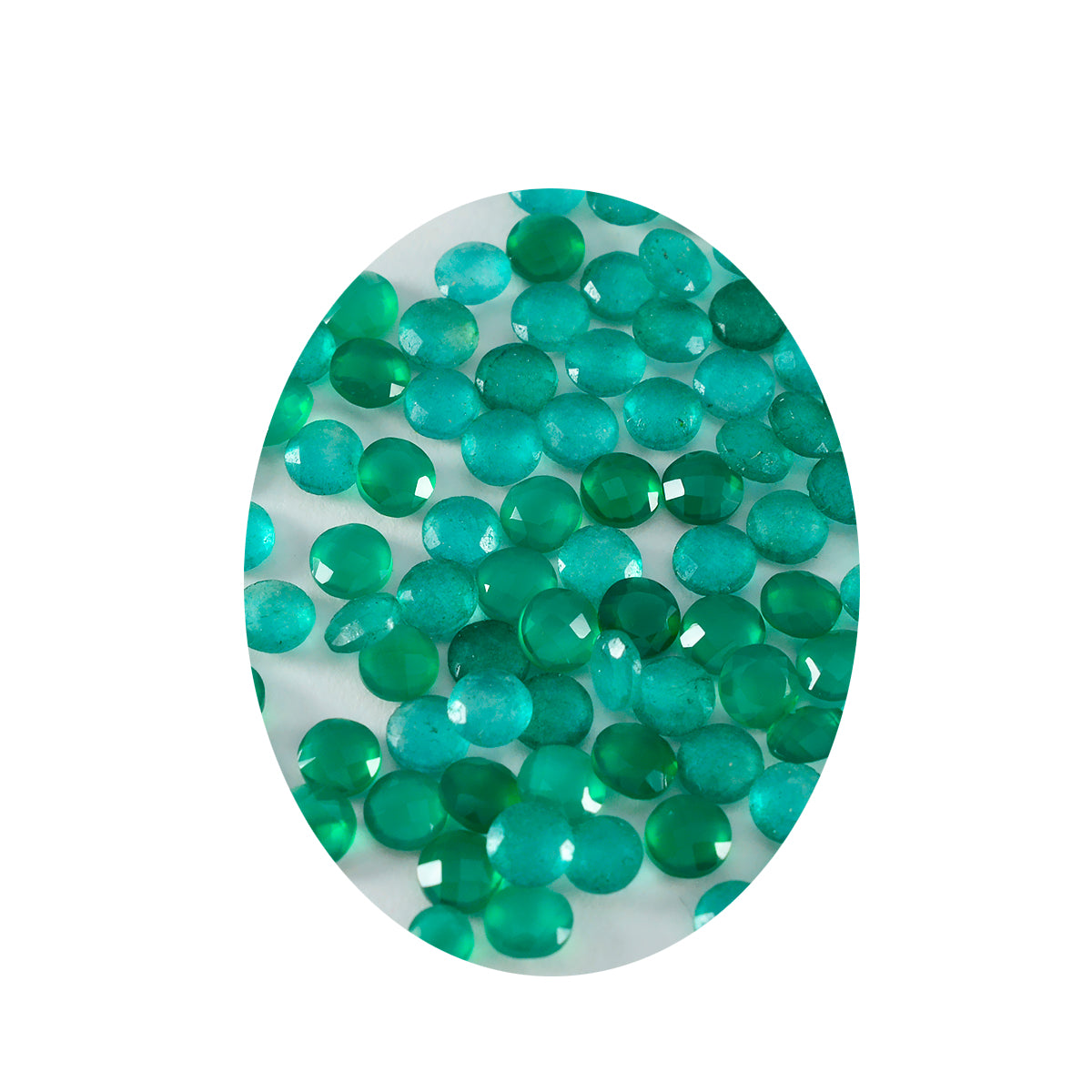 riyogems 1шт настоящая зеленая яшма ограненная 2х2 мм круглая форма хорошее качество драгоценный камень