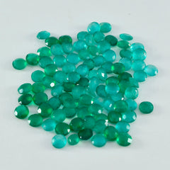 riyogems 1шт настоящая зеленая яшма ограненная 2х2 мм круглая форма хорошее качество драгоценный камень