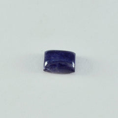 Riyogems 1PC Blue Iolite Cabochon 10x12 mm Octagon Shape A+1 Quality Gem