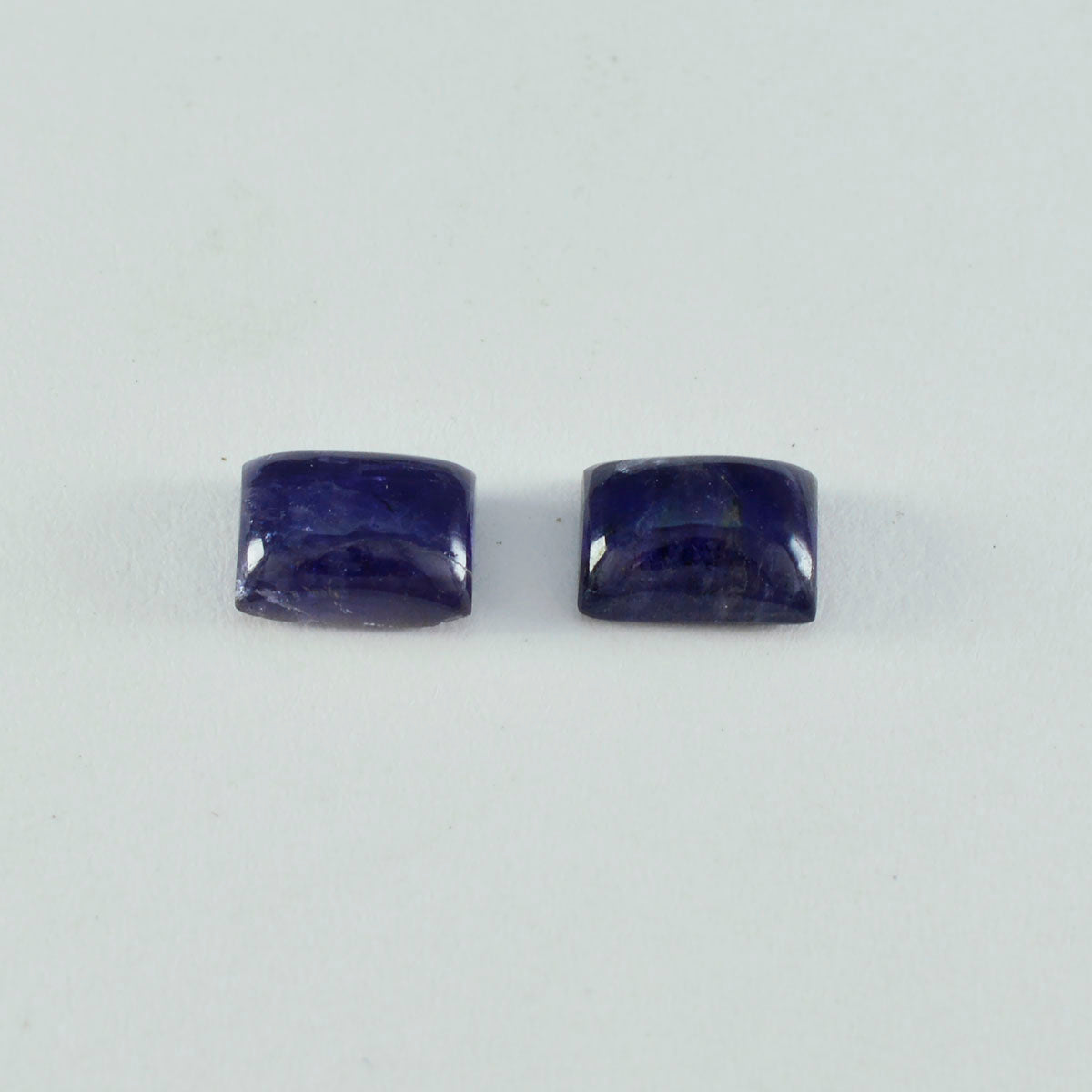 Riyogems 1PC Blue Iolite Cabochon 4x6 mm Octagon Shape cute Quality Gemstone