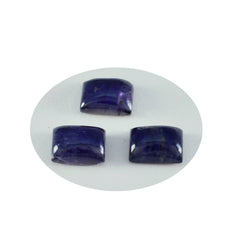 Riyogems 1 pieza cabujón de iolita azul 7x9 mm forma octágono piedra suelta de calidad AAA