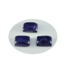 riyogems 1pc blue iolite cabochon 7x9 mm octagon shape aaa quality loose stone