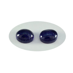 Riyogems 1PC blauwe ioliet cabochon 10x14 mm ovale vorm geweldige kwaliteit losse edelsteen