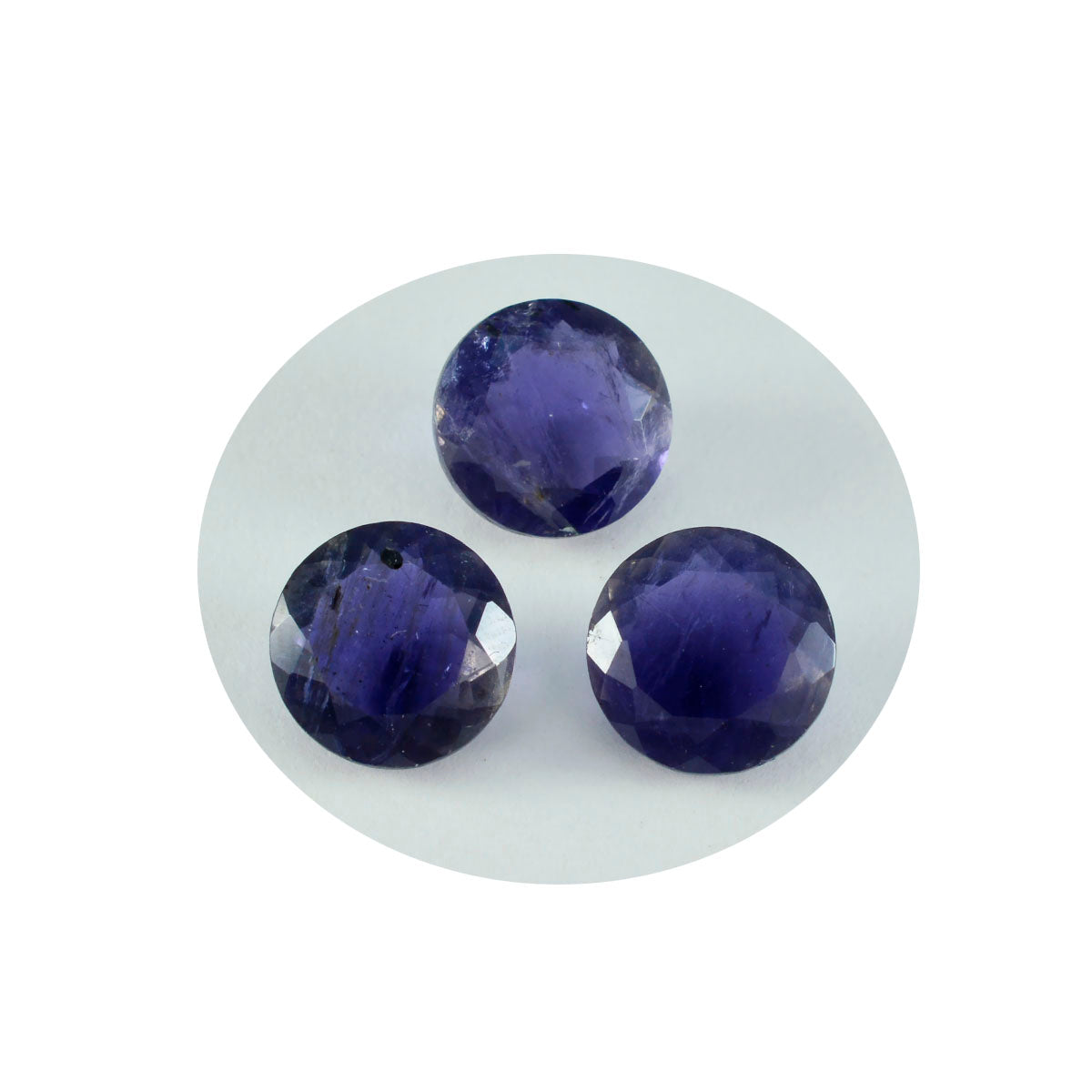 riyogems 1шт синий иолит ограненный 8x8 мм круглая форма фантастическое качество свободный драгоценный камень