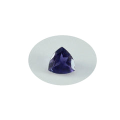 Riyogems 1 Stück blauer Iolith, facettiert, 15 x 15 mm, Billionenform, süßer, hochwertiger, loser Edelstein
