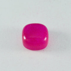riyogems 1 pieza cabujón de jaspe rojo 10x10 mm forma de cojín gemas sueltas de calidad