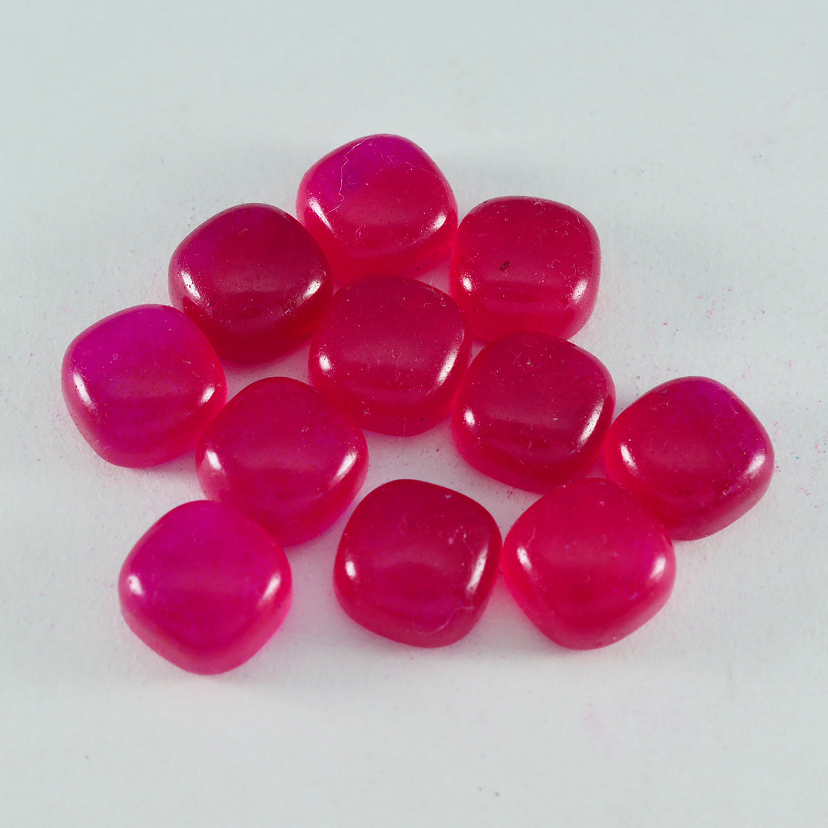 Riyogems 1PC rode jaspis cabochon 5x5 mm kussenvorm uitstekende kwaliteit edelsteen