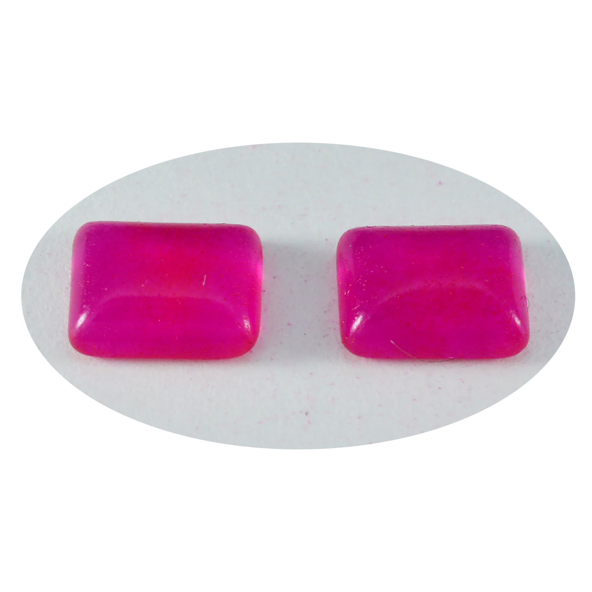 Riyogems 1 Stück roter Jaspis-Cabochon, 10 x 12 mm, achteckige Form, schöne, hochwertige lose Edelsteine