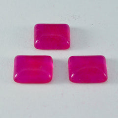 riyogems 1pc cabochon di diaspro rosso 8x10 mm forma ottagonale pietra preziosa di buona qualità