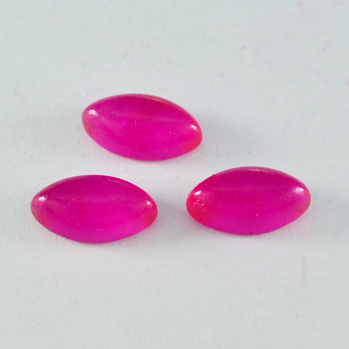 Riyogems 1 Stück roter Jaspis-Cabochon, 8 x 16 mm, Marquise-Form, Schönheitsqualität, loser Edelstein