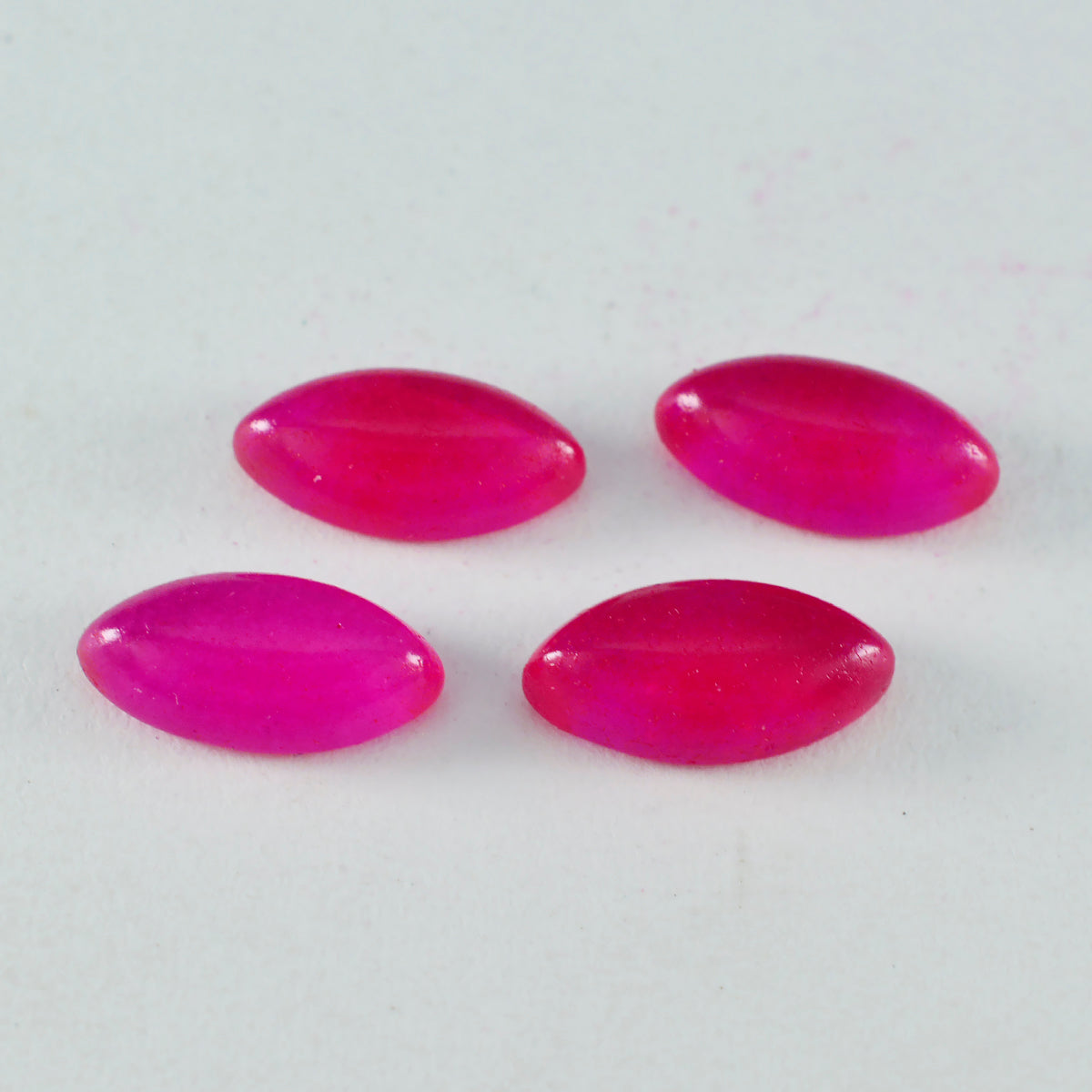 Riyogems 1 pieza cabujón de jaspe rojo 9x18 mm forma de marquesa gema de calidad increíble