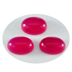 riyogems 1pc cabochon jaspe rouge 10x14 mm forme ovale pierre de belle qualité