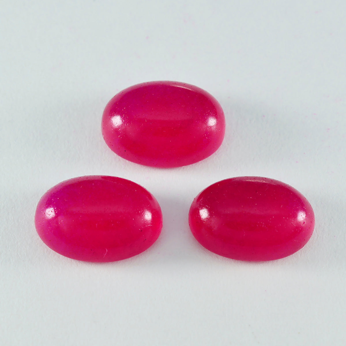 Riyogems 1 pieza cabujón de jaspe rojo 10x14 mm forma ovalada hermosa piedra de calidad