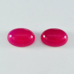 Riyogems 1 Stück roter Jaspis-Cabochon, 10 x 14 mm, ovale Form, wunderschöner Qualitätsstein