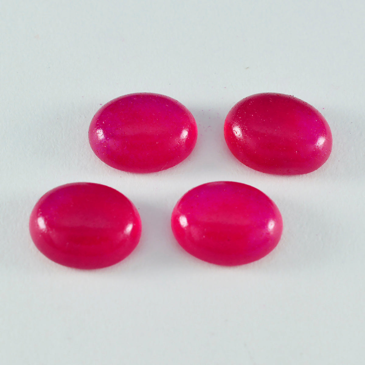 Riyogems 1 pc cabochon jaspe rouge 9x11 mm forme ovale bonne qualité gemme