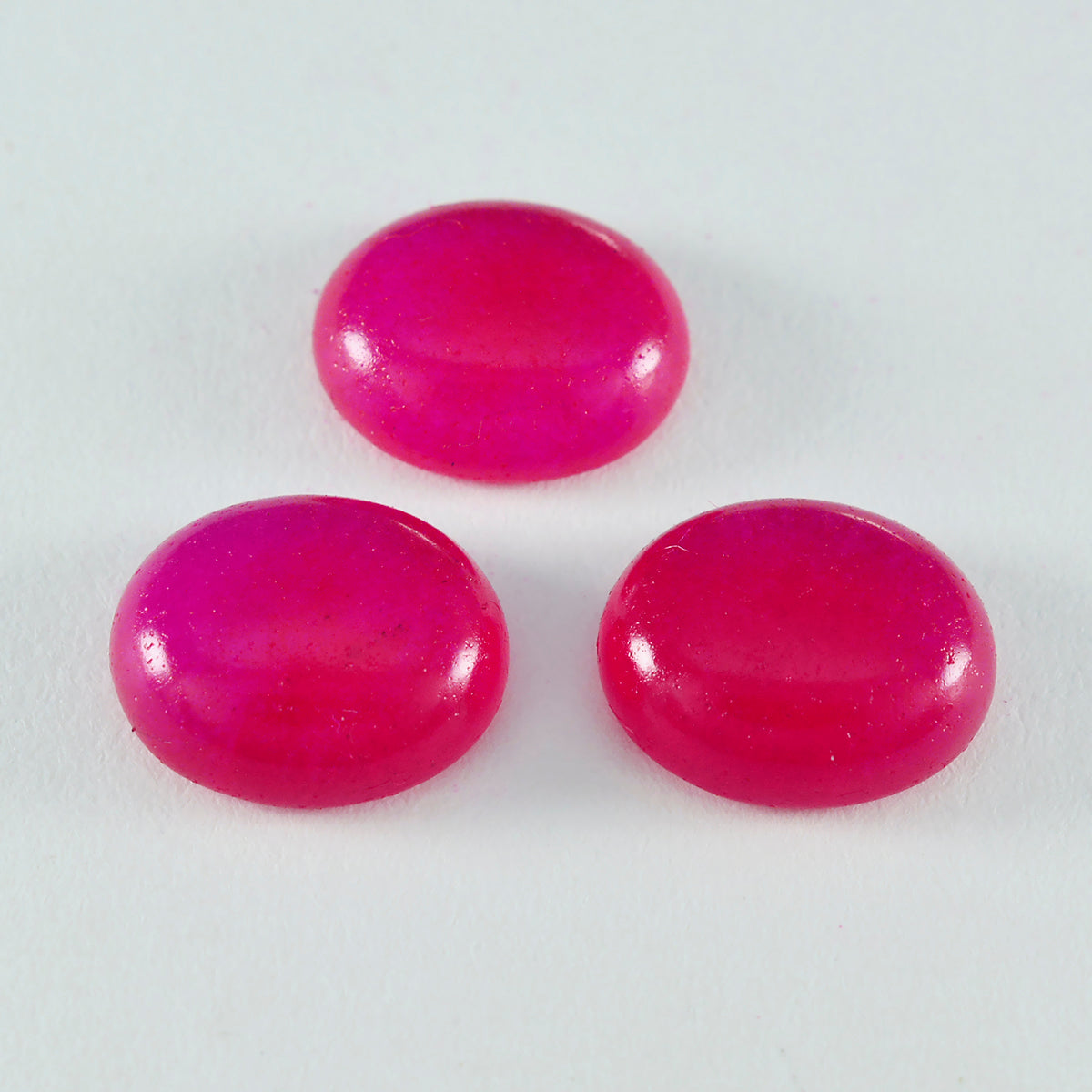 Riyogems 1 Stück roter Jaspis-Cabochon, 9 x 11 mm, ovale Form, Edelstein von guter Qualität