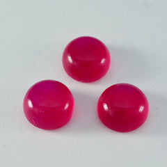 Riyogems 1 Stück roter Jaspis-Cabochon, 14 x 14 mm, runde Form, niedlicher, hochwertiger loser Stein